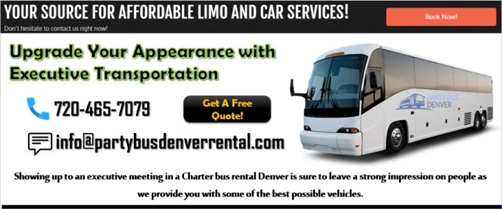 Charter bus rental Denver